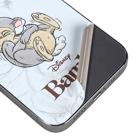 Disney Bambi Thumper Sketched portrait iPhone 16 Pro Skin